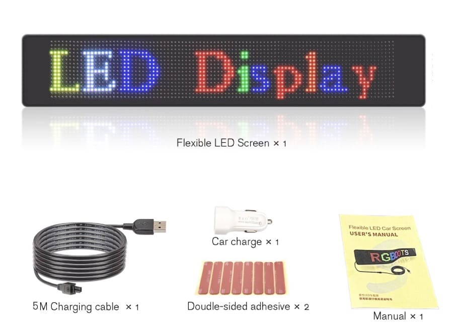 Bảng quảng cáo led hiển thị đầy đủ màu sắc lập trình linh hoạt cho thiết bị di động