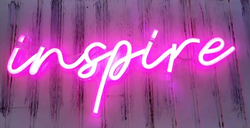 INSPIRE - đèn LED dạ quang treo tường neon