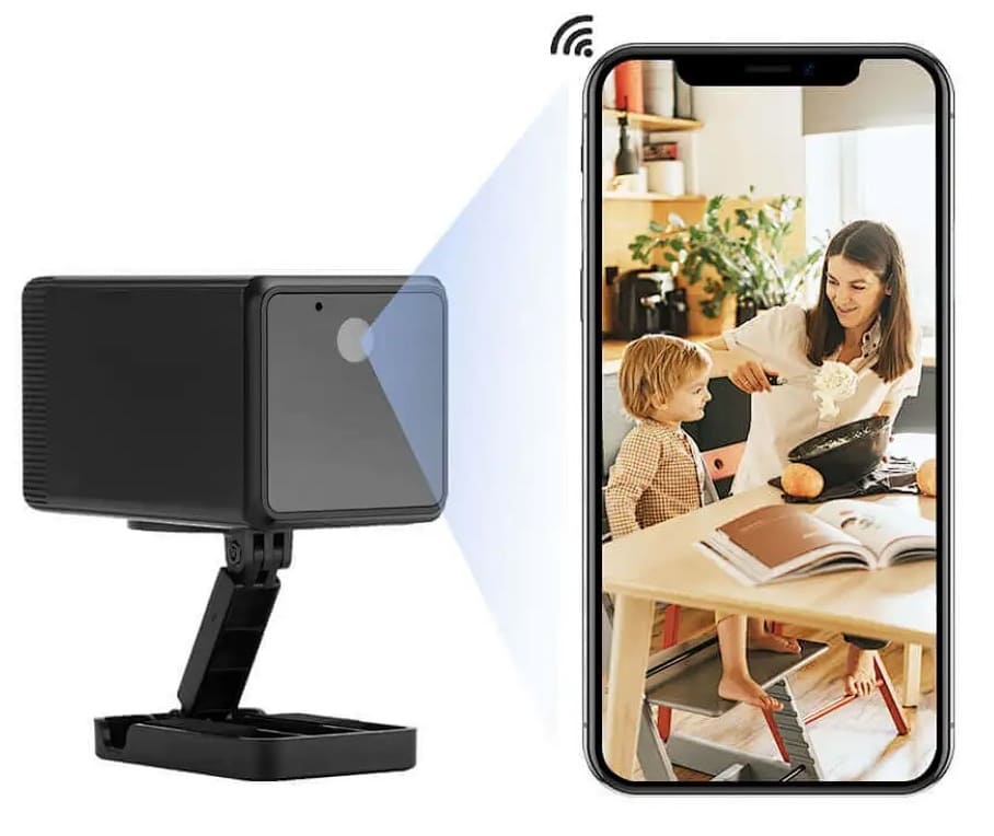 camera giám sát an ninh mini có nam châm cho gia đình, căn hộ, văn phòng, sim 3g, 4g