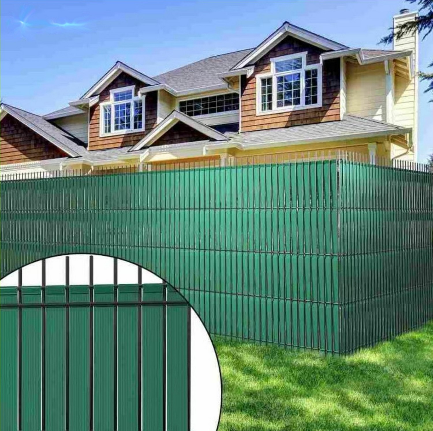 băng riêng tư cho hàng rào lưới 3d PVC lấp đầy hàng rào