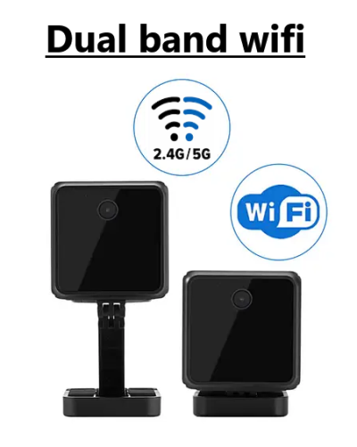 camera có wifi băng tần kép 2,4 hoặc 5 ghz mini security